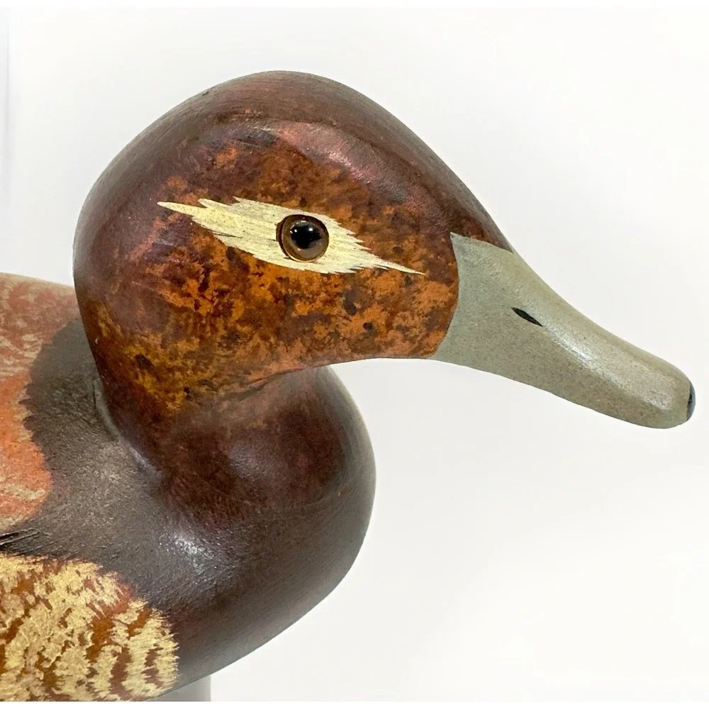 Ducks Unlimited 1984/85 Wood Duck Decoy T.J. Hooker Signed Glass Eyes #285/1500